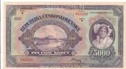 Tschechien, Czechoslovakia / Tschechoslowakei 5000 Korun Kronen Banknote, SPECIMEN -