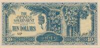 Malaya-Jap.Besetzung 10 Dollars Banknote -