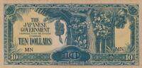 Malaya-Jap.Besetzung 10 Dollars Banknote -
