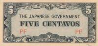 Philippinen, Japanische Besetzung 5 Centavos Banknote -