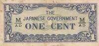 Malaya-Jap.Besetzung 1 Cent Banknote -