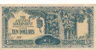 Malaya-Jap.Besetzung 10 Dollars Banknote -