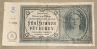 Böhmen & Mähren 5 Korun Banknote -