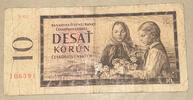 10 Korun 1960 Tschechoslowakei Banknote III-