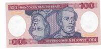 Brasilien 100 Cruzeiros 1981-84 Banknote  3,00 EUR prix TTC + 6,00 EUR frais d'envoi