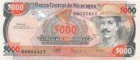 Nicaragua 5000 Cordobas Banknote -