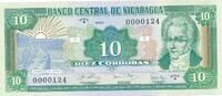 Nicaragua 10 Cordobas Banknote -