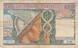 Frankreich 1000 Francs TRÉSOR PUBLIC , Schatzamt / Tresor 1000 Francs Trésor Public 1955 -