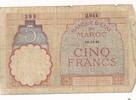Marokko 5 Francs Banknote -