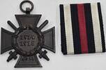 Deutsches Reich Deutschland 1. Weltkrieg Militaria Orden Abzeichen Ehrenkreuz mit Schwertern fü Frontkämpfer mit Band Hersteller R.V. 21 Pforzheim -