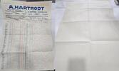3. Reich Kaiserreich Deutschland, Argentinien A. Hartrodt Spedition Hamburg Buenos Aires org. Dokument, Postliste für das zweite Halbjahr 1927 -