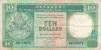 Hongkong 10 Dollars Banknote -