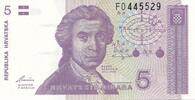 Kroatien 5 Dinara Banknote -