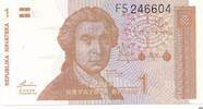 Kroatien 1 Dinar Banknote -
