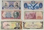 Kolumbien, Chile, Dominikanische Republik 2* 1 Peso Oro, 10 Escudos Banknote 3 Stück, Serie A28 -