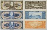 Brasilien 1, 2, 5 Cruzeiros Banknote 3 Stück, 2936A, 1126A, 3594A -