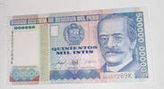 Peru 500.000 Soles Intis Banknote -