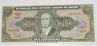 Brasilien 10 Cruzeiros Banknote -