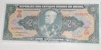 Brasilien 2 Cruzeiros Banknote -