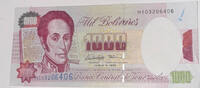 Venezuela 1000 Bolivares Banknote -
