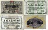 Deutschland, Deutsches Reich 5, 2 x 10, 20 Mark 4 x Notgeldschein, Aushilfsschein der Stadt Altona, Schleswig-Holstein -
