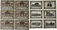 Deutschland, Deutsches Reich 6 x 25 Pfennig 6 x Notgeldschein, Notgeld der Stadt Apolda -