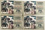Deutschland, Deutsches Reich 4 x 75 Pfennig 4 x Notgeldschein, Bochum, Westfalen -