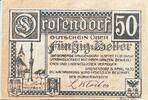 Österreich Notgeld 50 Heller 1 x Notgeldschein, Gutschein der Gemeinde Drosendorf -