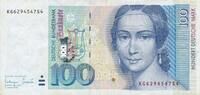 Deutschland BRD 100 Deutsche Mark DM Banknote KG/S -