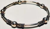 Silberschmuck 925er Silber Silber Vintage Massiver Silberarmreif, Silberarmband -