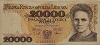 20000 Zloty 1989 Polen Banknote III