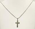 Silberschmuck 925er Silber Silber Halskette mit Kreuzananhänger -