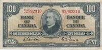 Kanada $ 100 Dollars Banknote, Serie: B/J2962310 -
