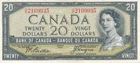 Kanada $ 20 Dollars Banknote, Serie: C/E2109935 -