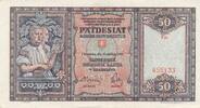 Slowakei Slovakei 50 Kronen Korun Banknote -