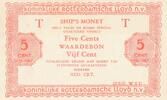Niederlande 5 Cent Schiffsgeld Netherlands East Indies Rotterdam Lloyd -