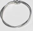 Silberschmuck 835er Silber 2 reihiges Silberarmband Silber Armband -