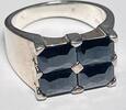  Silberschmuck 925er Silber Silberring mit schwarzen steinen getragen un... 45,00 EUR  + 6,00 EUR frais d'envoi