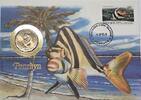 Cook-Inseln, Penrhyn 5 Centai Münz-Brief, Numisbrief mit Infokarte -