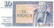 Island 10 Kronur Banknote -