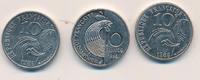 Frankreich 10 Franc Lot 3 Münzen -