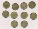 Frankreich 1 Franc Münzenlot Lot 10 x 1 Franc 1931 1932 1933 1934 1938 1939 1936 1940 1941 1937 -