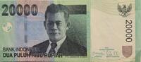 Indonesien 20000 Rupiah 2011 Banknote II- 10,00 EUR  + 6,00 EUR frais d'envoi