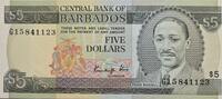 Barbados 5 Dollars 1986 Banknote fast unc 39,00 EUR  + 6,00 EUR frais d'envoi