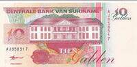 Surinam 10 Gulden 1998 Banknote unc 3,00 EUR  + 6,00 EUR frais d'envoi