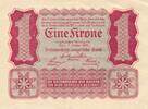&Ouml;sterreich 1 Krone 1922 Banknote II 2,00 EUR  + 6,00 EUR frais d'envoi
