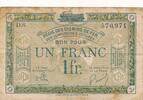 Frankreich, Weimarer Republik, Besetztes Rheinland 1 Franc 1923 Banknote... 6,00 EUR  + 6,00 EUR frais d'envoi