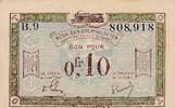 Weimarer Republik, Besetztes Rheinland 0,10 Franc 1923-1930 Banknote,Bsp... 7,00 EUR  + 6,00 EUR frais d'envoi