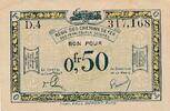 Saar 50 Centimes 1923 Banknote III 3,50 EUR  + 6,00 EUR frais d'envoi