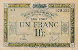 Frankreich, Weimarer Republik, Besetztes 1 Franc 1919-1935 Banknote III 6,00 EUR  + 6,00 EUR frais d'envoi